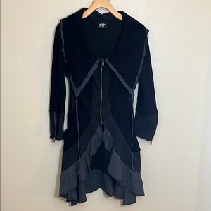 Goth Black Zip Jacket